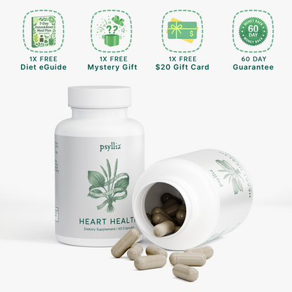 Psyllia® Heart Health™ | Psyllium Husk Capsules for Cholesterol