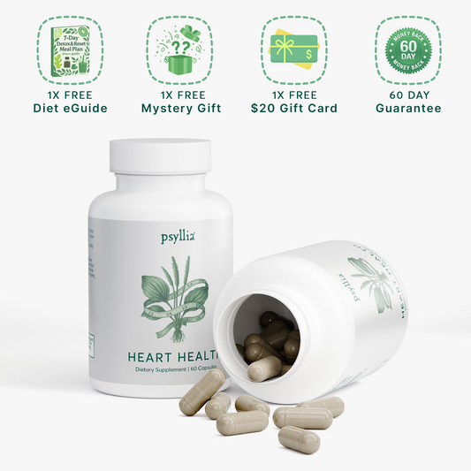 Psyllia® Heart Health™ | Psyllium Husk Capsules for Cholesterol